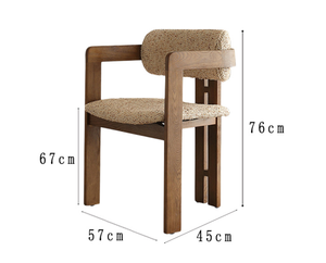 Sedia da Pranzo <span class=keywords><strong>in</strong></span> <span class=keywords><strong>Legno</strong></span> di Frassino Bianco Stile Vintage <span class=keywords><strong>con</strong></span> Rivestimento <span class=keywords><strong>in</strong></span> Tessuto e Schienale di Alta Qualità, Arredamento per la Casa - Product Image 6