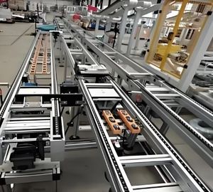 New Toshine Automated Pallet Mover Conveyor System Stainless Steel Construction Integrating Pop-Up Turntable Roller Conveyor - Product Image 1