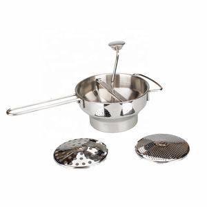 Moulin à aliments ergonomique en acier inoxydable avec 3 disques de broyage - Moulin à aliments rotatif - Product Image 1