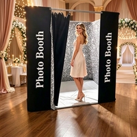 Clôture d'intimité en tissu imprimé personnalisé avec cadre en aluminium et housse de coussin, idéale pour les fêtes, mariages, événements