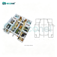 Casa Prefabricada Modular Expandible de 4 Dormitorios con Energía Solar y Diseño Ecológico para Uso en Patio Trasero, Estudio, Baño o Almacén