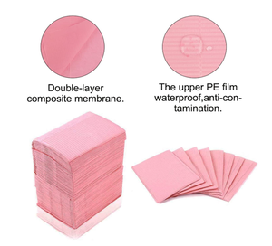 500 Piezas de Papel Desechable <span class=keywords><strong>para</strong></span> Dentista, Baberos Dentales Impermeables y Coloridos <span class=keywords><strong>para</strong></span> Hospital Dental, Usados por Proveedores Dentales - Product Image 5