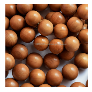 Mala de Sándalo Puro Hecha a Mano, Cuentas de Madera Religiosas para Fines Espirituales, Marca Riddhi Siddhi, Origen del Sur de la India, Más de 50 Años de Antigüedad - Product Image 1