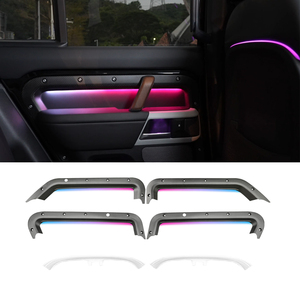 Kit d'éclairage ambiant RGBIC pour voiture, pour Land Rover Defender, décoration d'ambiance intérieure, contrôle par application Bluetooth, bande lumineuse LED - Product Image 1