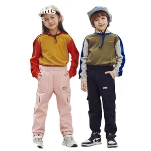 Winter Printed Spandex Polyester outdoor children kids boys and girls hiking winter warm fleece lined Soft Shell Pants