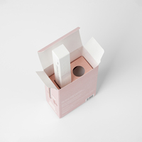 Boîte d'emballage cosmétique personnalisée avec insert, boîte cadeau luxueuse rose pour gloss à lèvres, emballage pour produits de beauté et soins de la peau