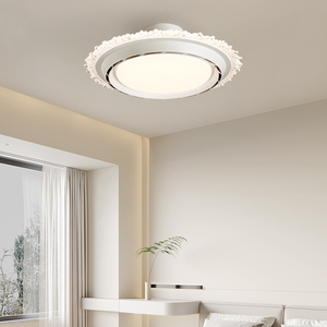 XD312 ventilateur de plafond Led intelligent encastré avec lumière plafonnier Led moderne sans lame et télécommande lumière de ventilateur Led sans bruit - Product Image 6