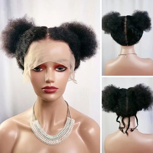 Peluca de cabello humano trenzado Afro KC de encaje Full HD 360 para mujeres negras Twist Ball Cute Baby 100 Peluca de cabello brasileño Peluca sin pegamento caliente - Product Image 6