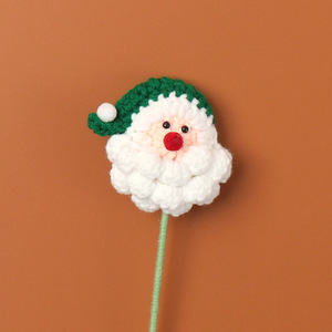 Ramo de Flores Artificiales Navideñas, Hecho a Mano con <span class=keywords><strong>Lana</strong></span>, Decoración Floral de Santa Claus, Algodón, Avellanas, Accesorios al por Mayor - Product Image 3