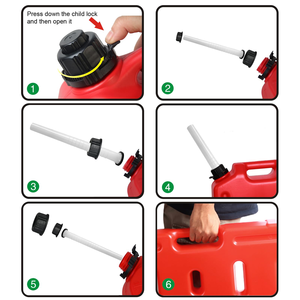 Tanque de Gasolina Portátil de 20L Antiestático y a Prueba de Explosiones, Herramienta para Vehículos, Automóviles, Motocicletas y Vehículos Todoterreno - Product Image 2