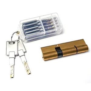 High Level-end OEM Double Open Brass Lock Cylinder With 7 Master Keys