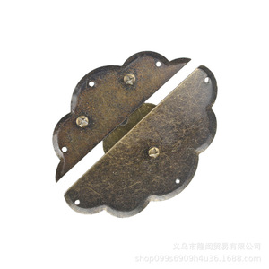 Antique Wave-shaped Furniture <b>Lock</b> K32 Keyless Carbon Steel Traditional Wooden <b>Box</b> Buckle Clasp Hardware - Product Image 4