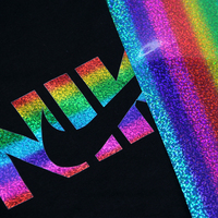 Yesion vente en gros HTV vinyle fer à repasser holographique sur vinyle vinyle souple métallique feuille de transfert de chaleur vinilo Bundle pour textile