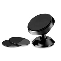 Mini support de téléphone universel à 360 degrés Siège de téléphone magnétique multifonctionnel pour voiture Montage simple sur le tableau de bord