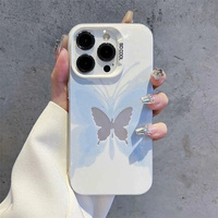 Coques de Téléphone Antichoc Luxe Papillons pour iPhone 17 Air 16 15 Plus Pro Max 14 13 12 11 X – Housse Arrière Anti-chute Personnalisée