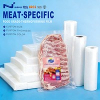 Sacs sous vide en PA/PE de qualité alimentaire en gros, emballage alimentaire transparent coextrudé, thermoscellable, imprimé UV personnalisé pour viande et volaille désossée