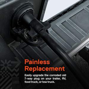 Cable de enchufe de 12 pies y 7 pines, sistema de luz de 7 vías, arnés de cables para remolque - Product Image 5