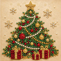 Kit d'art de Noël en gros : Peinture de pierres précieuses DIY pour adultes débutants – Ensemble d'ornements de Noël Père Noël et sapin, Décoration murale