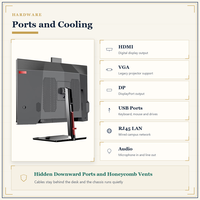 Ordinateur tout-en-un GREELAN avec écran FHD 23,8 pouces et logiciel NetRecover Classroom pour les laboratoires scolaires et la mise en œuvre éducative