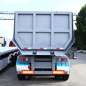 高品質スチール製スキードローダー4/3/2軸ダンプティッピングセミトレーラー油圧ダンプ販売中 - Product Image 5