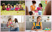 Journal intime Pop avec serrure Coffret cadeau avec stylo Fidget Trousse à crayons et bracelet pour filles de 6 à 12 ans