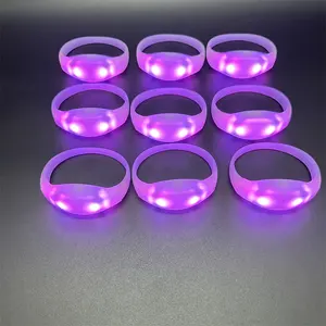 Chinese New Year 2024 Products DMX Control Remote Controlled LED Adjustable Silicone Wristband