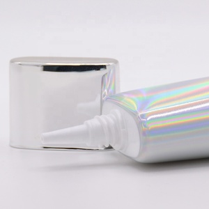 170ML Cosmétique <span class=keywords><strong>BB</strong></span>/<span class=keywords><strong>CC</strong></span> Crème Tube Super Forme Ovale En Plastique Souple Tube Personnalisé avec Longue Buse Bouchon En Métal - Product Image 2