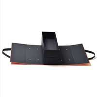 Boîte cadeau à double ouverture personnalisée, emballage de luxe pour parfums et bijoux avec impression de logo, protection environnementale, compatible avec poignée
