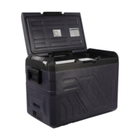 Kulkas mobil portabel 32 liter, kulkas freezer 12v berkemah portabel