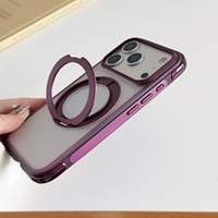 Nouvelle coque de téléphone magnétique à coussin d'air avec charge sans fil et anti-traces de doigts pour 18 Pro/18 Pro Max, en TPU+PP
