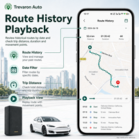 Pelacak GPS+LBS Magnetik Tersembunyi Trevaron Auto untuk Mobil, Baterai 5200mAh, Anti Maling Waktu Nyata, Manajemen Armada Pribadi, Nirkabel