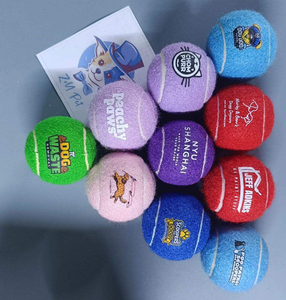 Jouets de tennis durables pour animaux de compagnie, cadeau pour animaux, logo personnalisé, balles de tennis couineuses pour chiens pour l'entraînement - Product Image 5
