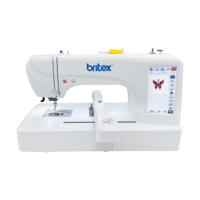 Machine à broder domestique à une aiguille, personnalisable, OEM, vente en gros à bas prix, fabricant Britex BR-1998l