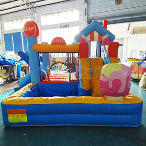 Château gonflable commercial à thème licorne, toboggan gonflable pour enfants, vente en gros - Product Image 6