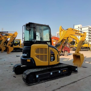 Mini excavatrice utilisée originale de KOMATSU PC55mr du Japon mini excavatrice de chenille de 5 tonnes petite - Product Image 4