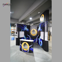Bannières publicitaires sur pied, présentoirs d'exposition, supports en X, supports en Y, produits d'étagères personnalisés de 10 pieds, 20 pieds, 30 pieds, Yiwu 2
