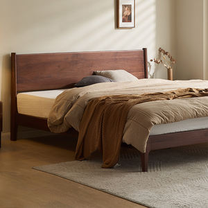 Cadre de lit Queen Size en bois massif de chêne moderne et simple B5018 <span class=keywords><strong>Gorange</strong></span>/ODM - Product Image 1