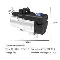 Nuevo Calentador de Agua con Termostato Diésel de 7000W 12V CC para Camión/Auto/Barco con Control Remoto y Precalentador de Motor