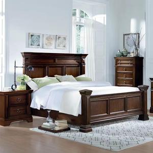 Juego de Dormitorio King Size de Lujo, Muebles de Mediados de Siglo con Tallados Elaborados, Cama de Madera Sólida con Garantía de Cinco Años, Dd-mzc-03 - Product Image 2