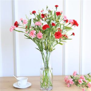 Qingyu Chronicle – Fleurs artificielles en soie rose pour décoration intérieure, arrangement floral, cadeau pour la fête des mères - Product Image 2