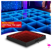 Plancher de danse en verre trempé transparent de haute qualité SHTX avec LED pour les événements de mariage, les fêtes, les discothèques, plancher de danse 3D Abyss