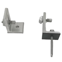 Support de montage de panneau solaire, pieds en forme de L en alliage d'aluminium pour toit métallique, supports d'angle en aluminium
