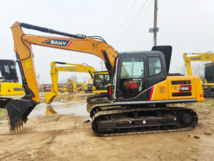 <b>Cheap</b> Price Good Original Used Sany Sy155C SY155H Excavators 15 Ton Crawler Hydraulic Sany 155 Thumb Attachment <b>Bucket</b> - Product Image 3