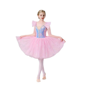 Vestido de Ballet con Lentejuelas Brillantes para Niñas, Tutú de Tul para Fiesta de <span class=keywords><strong>Navidad</strong></span>, Disfraz de Bailarina para Niñas - Product Image 2