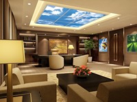 Faux plafonnier décoratif 20w 40w 30x30 60x60cm ciel panneaux de lumière LED sans cadre 60x60