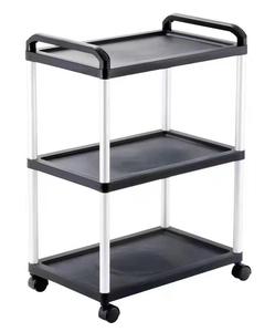 Ağır Hizmet Tipi Bulaşık Toplama Arabası Paslanmaz Çelik Çerçeveli Mobil Servis Arabası Otel Kullanımı - Product Image 1