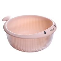 Ensemble de paniers égouttoirs empilables en PET à double couche, design élégant et luxueux, pour cuisine, usage domestique et rangement de table basse
