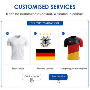 Camisetas de Fútbol Personalizables al por Mayor, Transpirables, con Mangas, Selección Nacional de Alemania, Copa <span class=keywords><strong>Mundial</strong></span> 2026 - Product Image 5