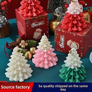 Bougie parfumée à l'odeur de bois, faite à la main, décoration d'intérieur, cadeaux créatifs pour Noël et anniversaire - Product Image 2