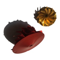 Impeller Turbocharger Billet Titanium Aluminium Kustom, Roda Kompresor Turbo untuk Suku Cadang Mesin Mobil Balap Universal
